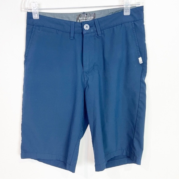 QUIKSILVER NAVY  BLUE AMPHIBIAN FLAT FRONT SHORTS MENS SZ 29 - Picture 5 of 8